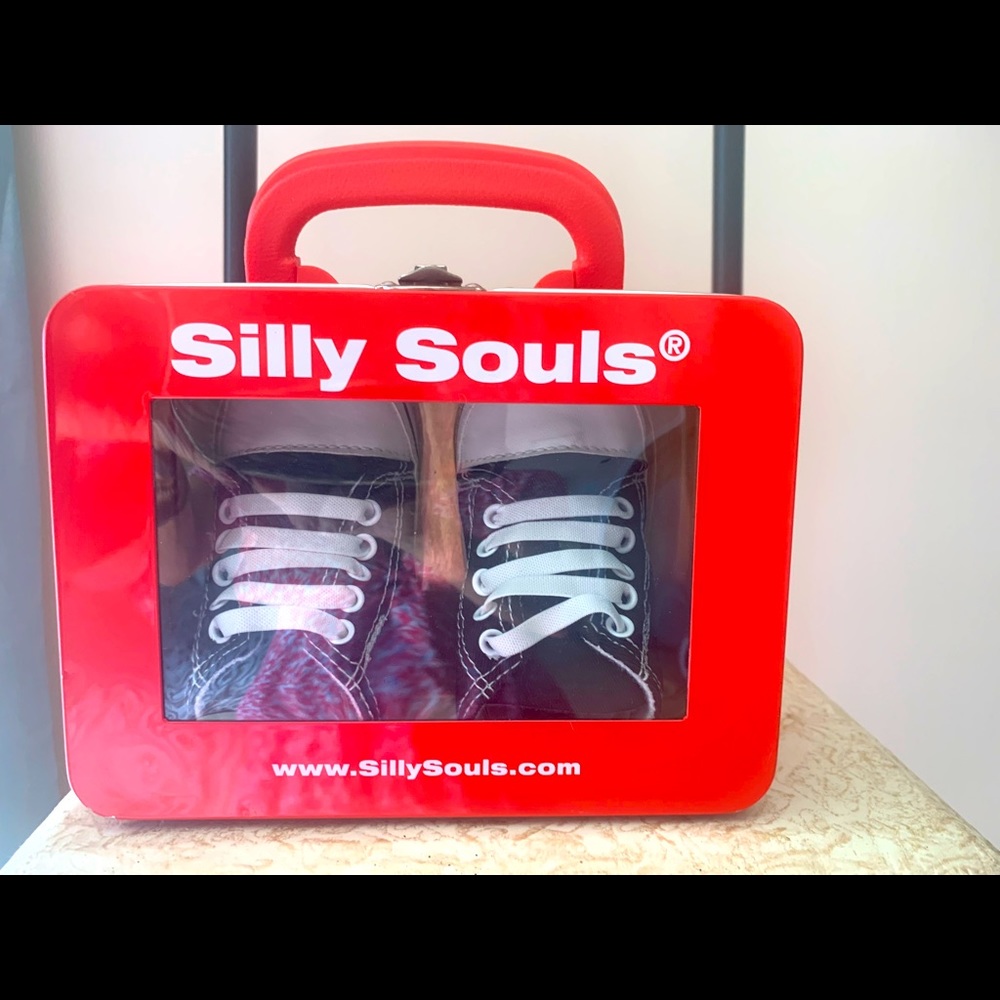 Silly Soles Rebel soft baby shoe -0-6mths Black & White in Display box -New